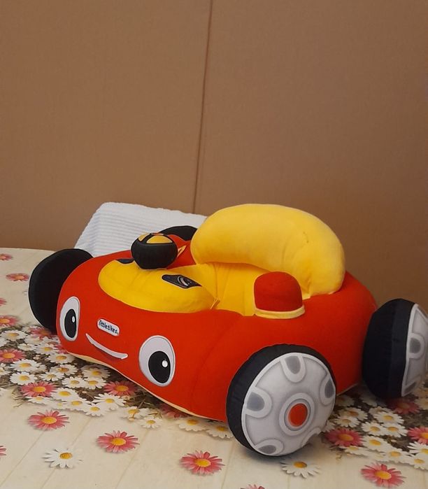 Fotoliu sit-up masinuta cu roti si spatar din plus Cars