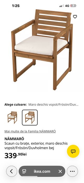 scaune terasa ikea