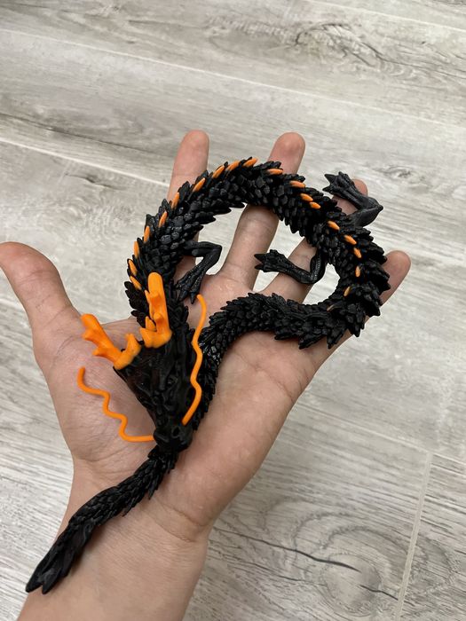 Подвижная игрушка дракон 45см