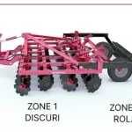 Grapa cu discuri pe patru rânduri ANTARES 3X4 Semi tractat NOU Livrare rapida Garantie