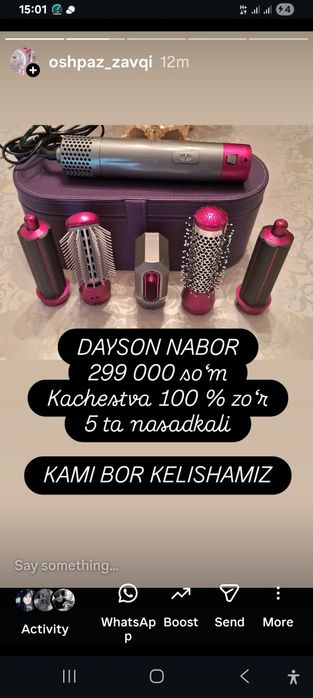 Dayson nabor sifatli va hamyonbop