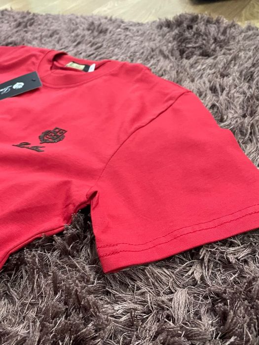 Tricou Loro Piana roșu – 100% bumbac – nou cu etichetă