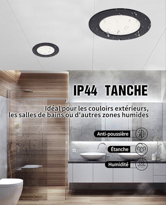 Pachet de 10 spoturi LED încastrate, 5 W