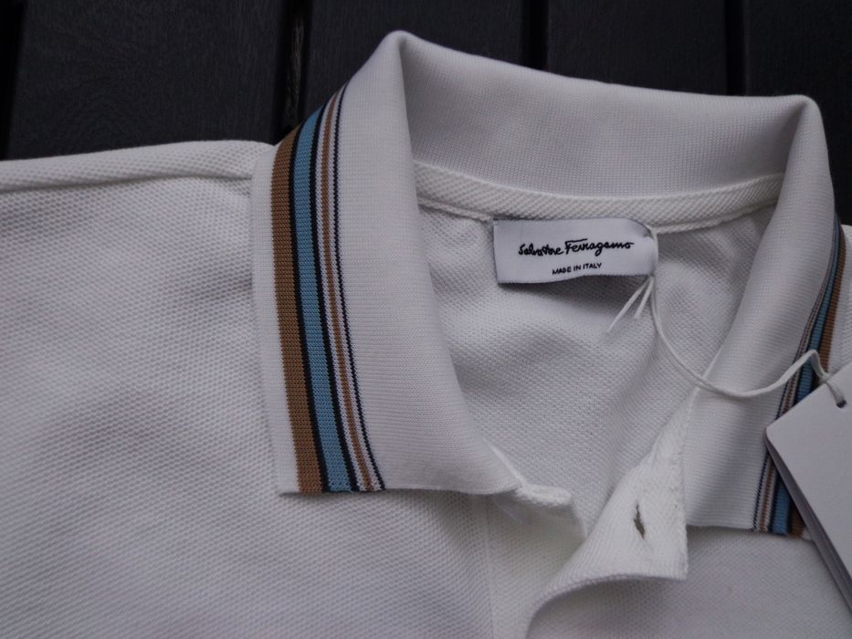 Мъжка поло тениска Ferragamo white Polo T shirts