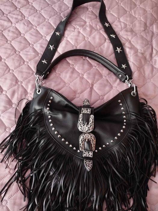 Нова дамска чанта с ресни