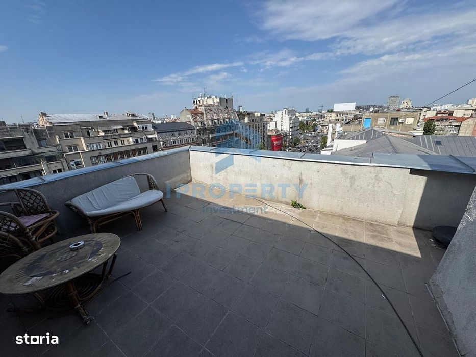 Apartament 2 camere cu terasa situat ultracentral 1 minut metrou Roman