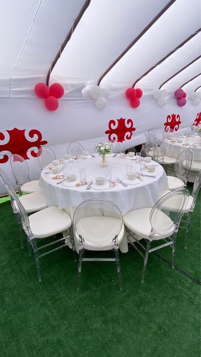 Прокат: стол и стулья (на свадьбу, кудалык)