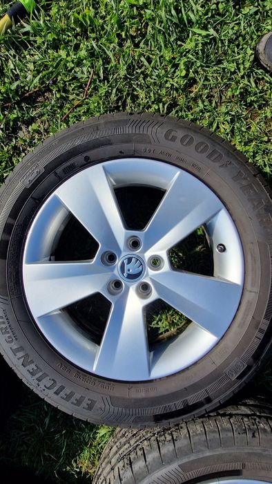 Roți  Skoda Kamiq, jante originale R16,  Vw T-Cross  Vw Taigo   Seat Arona,  cauciucuri anvelope  vară  205 60 16  7mm
