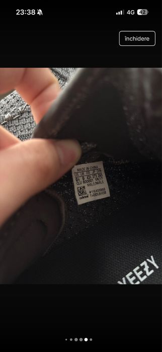 Adidas Yeezy Boost 350 V2 Black Reflective 43 1/3 Noi