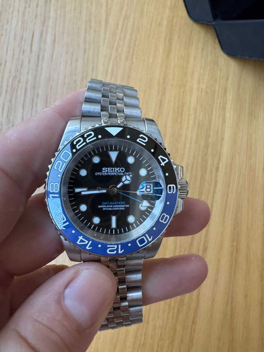 Атоматичен часовник Seiko Мod GMT-Master II Batgirl / Batman with Jubilee