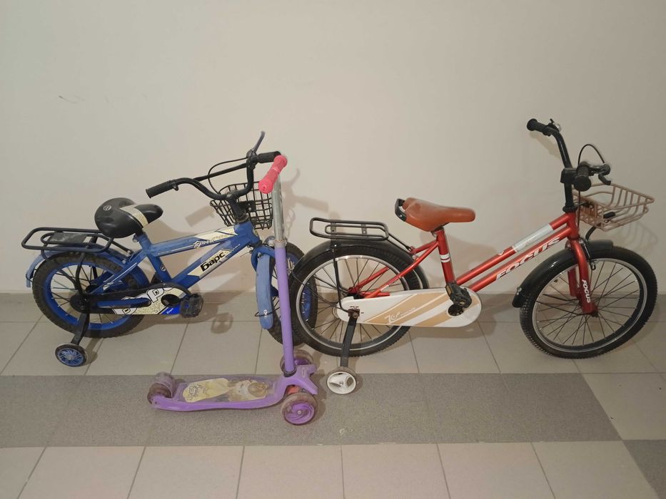 Велосипед, самокат