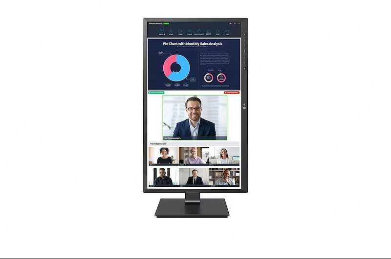 Monitor LG 24BP750C-B Built-in Webcam