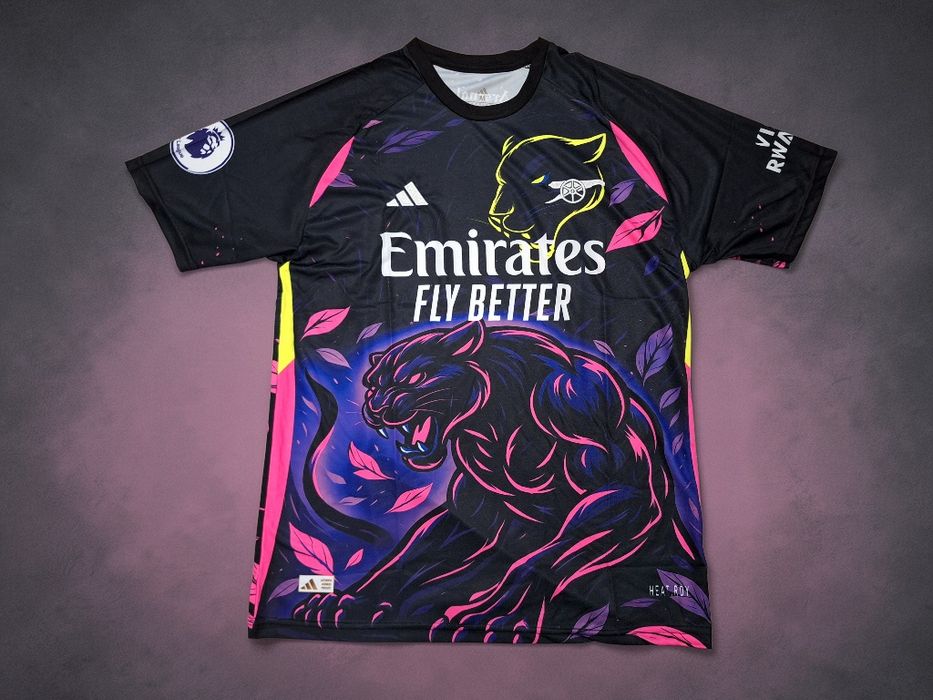 Флуоресцентна футболна фланелка на АРСЕНАЛ#ДЕКЛАН РАЙС#41!