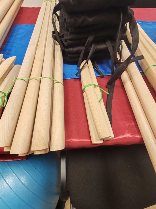 ДЪРВЕНИ Айкидо Оръжия– Катана, Джо И Танто + Калъф