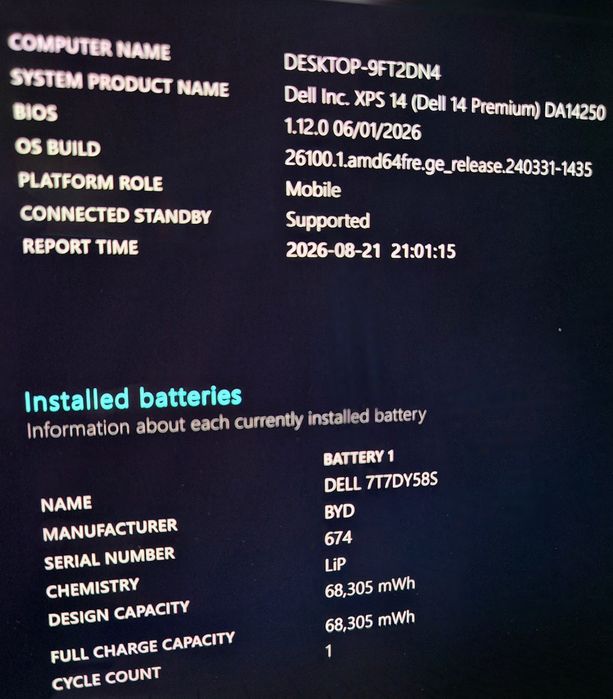 Ултрабук Dell 14 Premium (XPS 14) Core 7 Ultra/DDR5/3.2K OLED