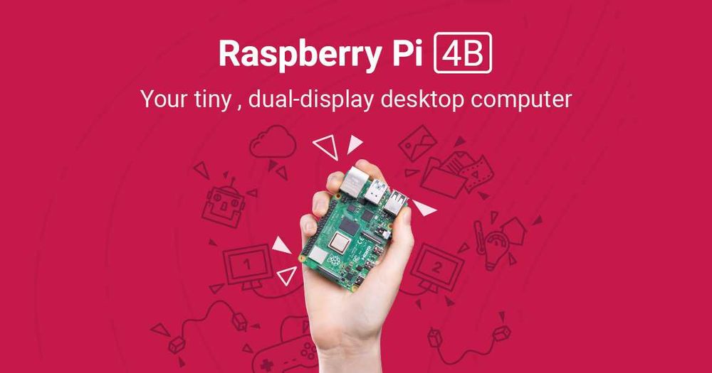 Raspberry Pi 4B 2GB RAM + Carcasa Aluminiu cu Heatsink