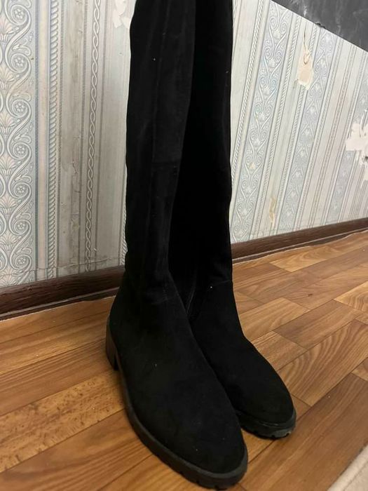 Ботфорт кожаный новые