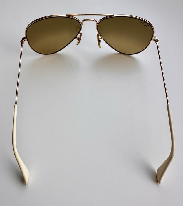 Ray Ban RB3025 Aviator Gold/Brown Made in Italy