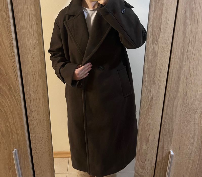 Ново Вълнено Oversized Палто размер М