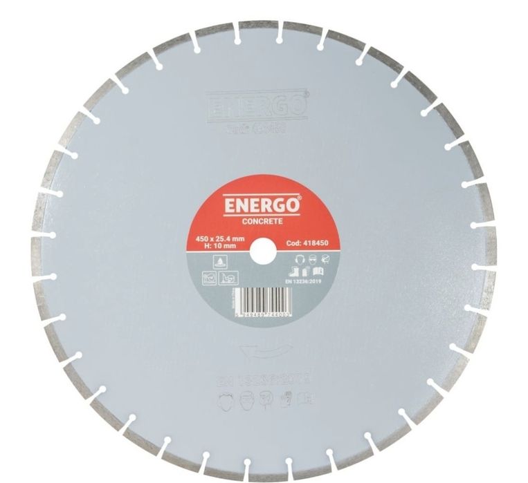 Disc diamantat DDB, pentru beton armat, 450x25.4x10 mm