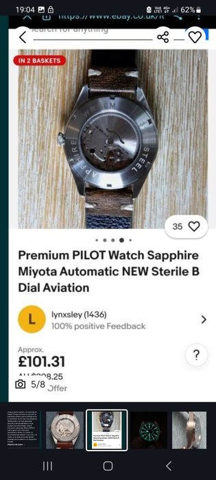 Ceas Flyeger / pilot  type