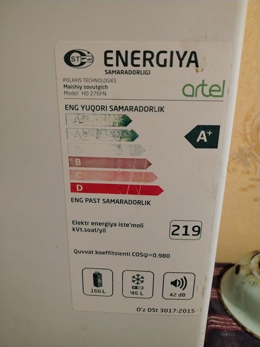 Muzlatgich ishlatilgan 1 yil