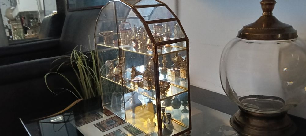 Vitrina cu miniaturi metalice minunata