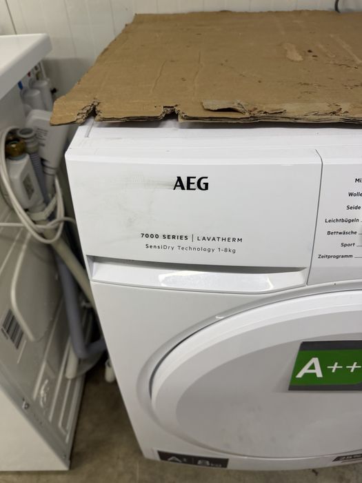Сушилня 8кг Aeg serie 7000 А+++ термопомпа GERMANY гаранция