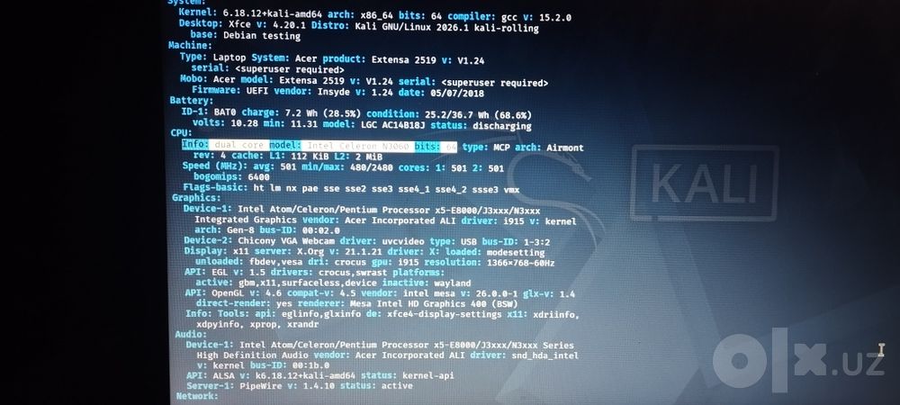 Acer Extensa 2519