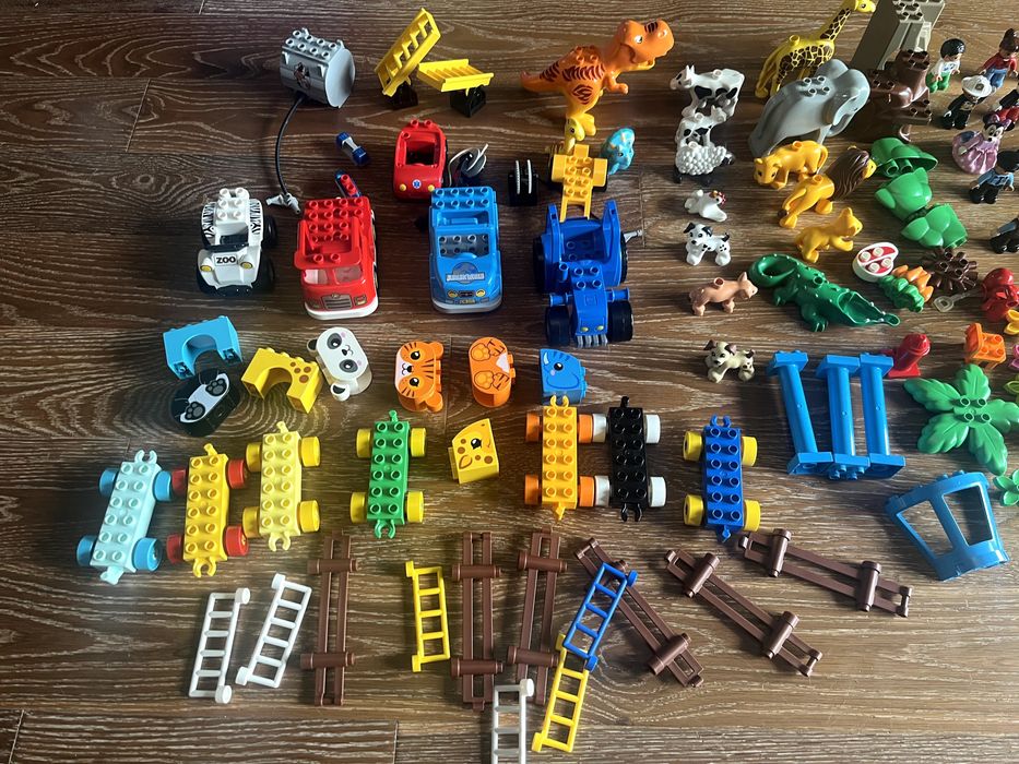 LEGO DUPLO – 2,5+ кг, Jurassic, ферма, пожарна, зоопарк, Мини Маус