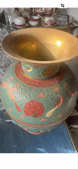 Vaza cloisone si scrumiere cristal