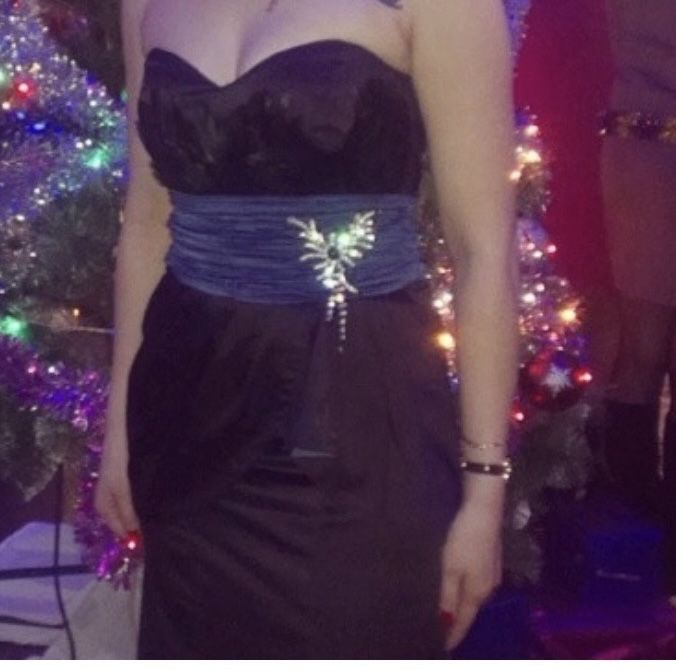 Черное платье 44 размера,