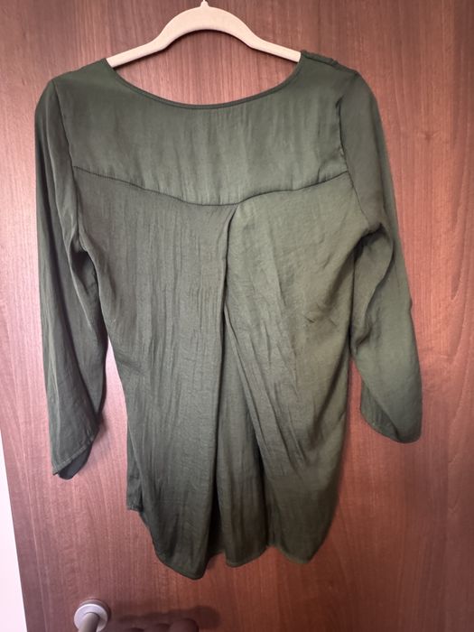 Bluza verde inchis Stradivarius S