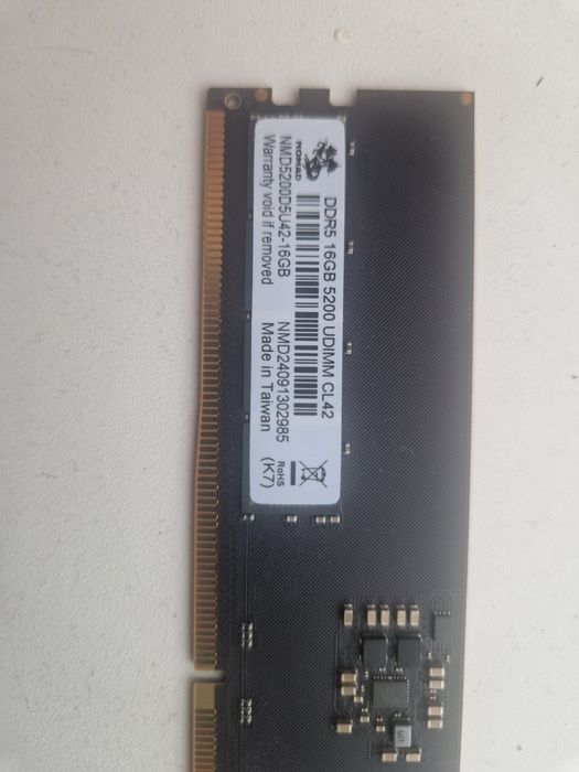 Продам ОЗУ ддр 5  16 гб  5200