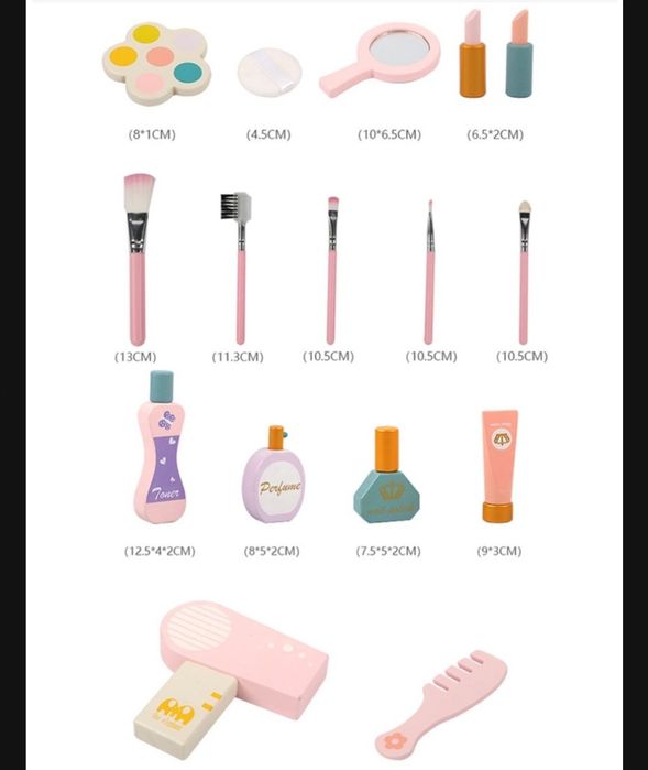 Трюмо детское деревянный белый