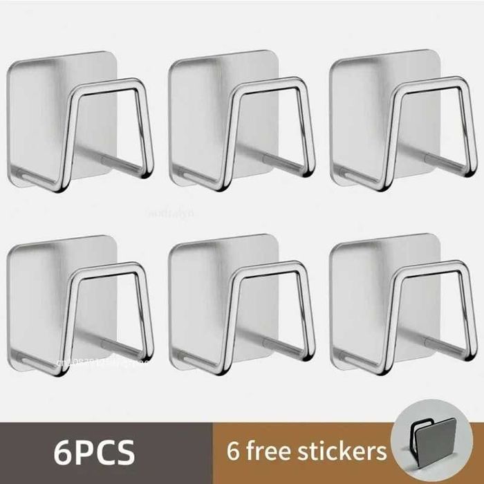 6 бр. Неръждаема стойка - кухненски аксесоар