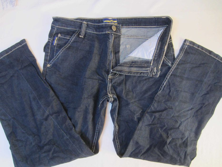 Pantaloni de lucru GoodYear, masura 34R, Talie=90cm,Lung=103cm, material subtire 98%bumbac+2%Elasthan, stare f.buna