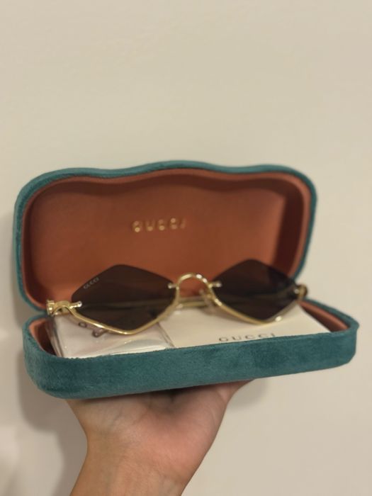 Gucci Дамски слънчеви очила тъмно кафеви