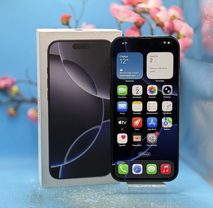 Apple iPhone 16 Pro Max, 256GB, 5G, Black Titanium