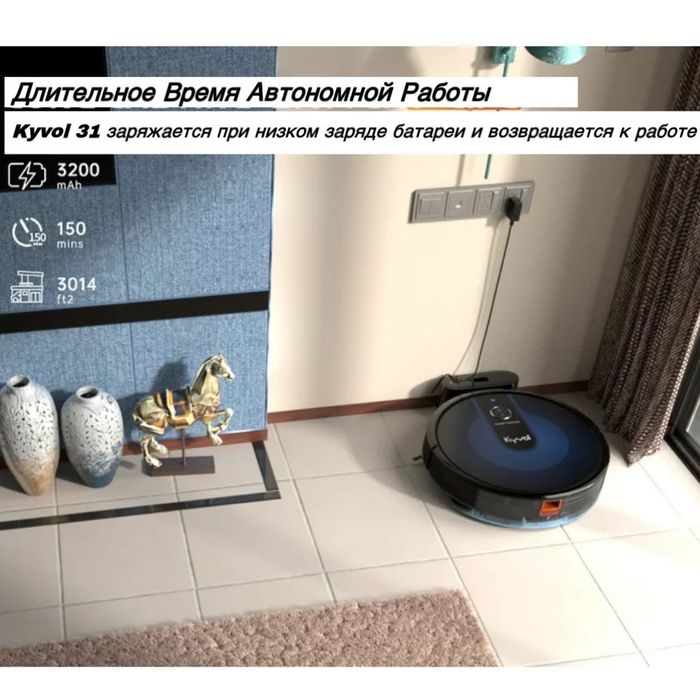 Kyvol Робот пылесос 2 в 1 (моет полы и пылесосит)