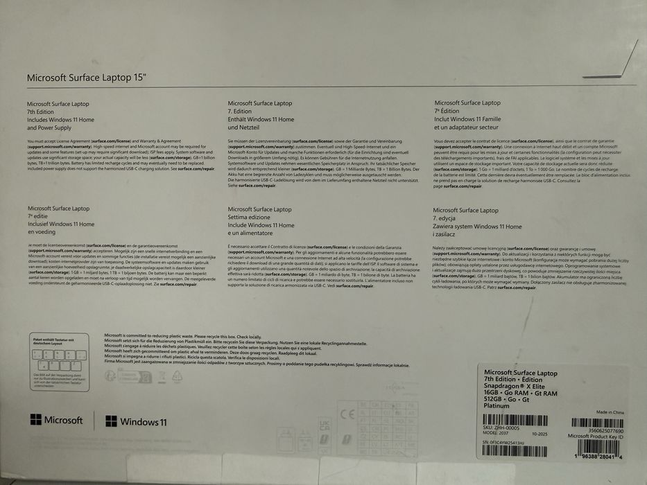 Microsoft Surface Laptop 15