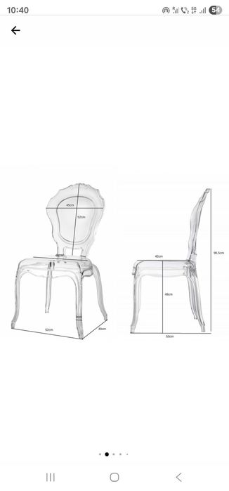 Scaun living transparent