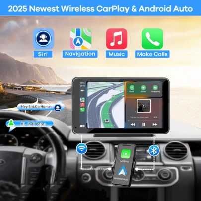 Navigatie auto multimedia  Carplay si Android auto wireless NOUA
