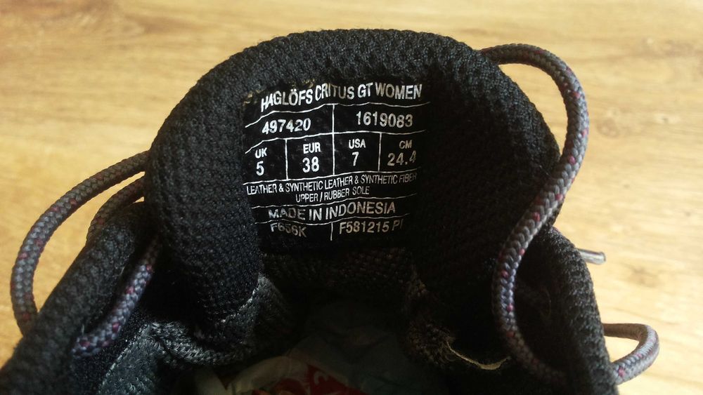 HAGLOFS CRITUS GORE-TEX Women Shoes раз EUR 38 / UK 5 дамски естествена кожа водонепромокаеми - 813