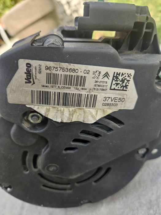 Altrnator valeo  cu start stop citroen peugeot de 180 amperi reparat cu factură în service autorizat