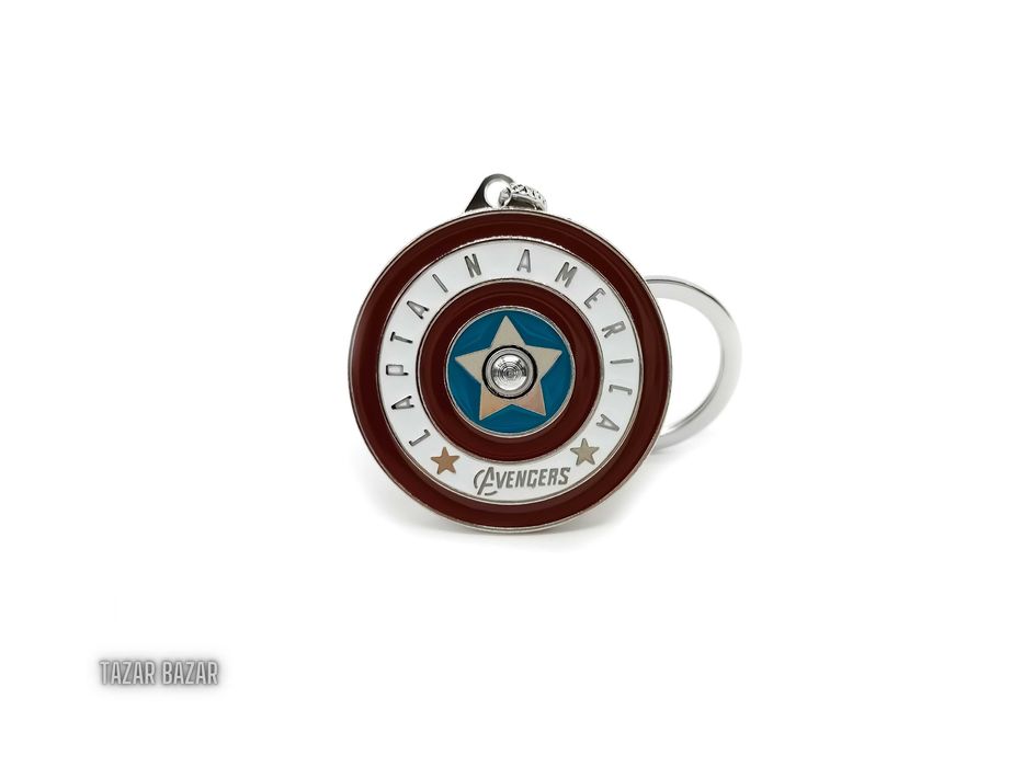 Breloc scut rotativ - Captain America