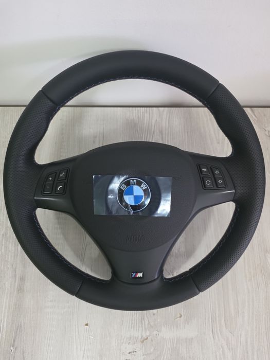 Volan complet nou  BMW Mpachet Msport cerc+airbag nou original e90 e91 e92 e93 e81 e82 e87 e84 x1 etc