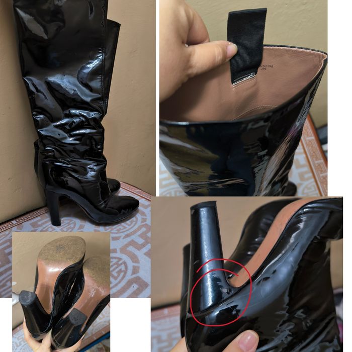 Женские сапоги кожа