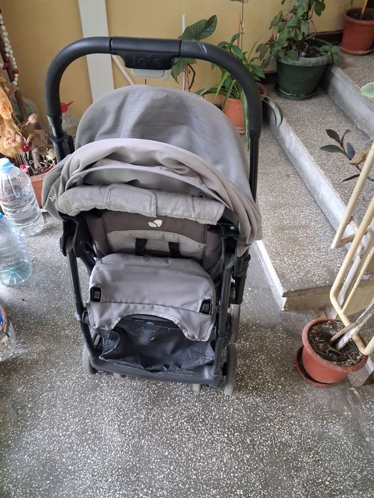 Carucior cu maner reversibil, Mirus Dark Pewter, Joie