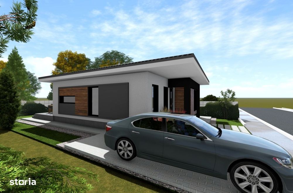 Casa parter - 3 camere - proiect in exclusivitate